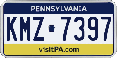 PA license plate KMZ7397