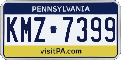 PA license plate KMZ7399