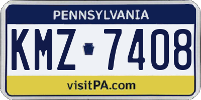 PA license plate KMZ7408
