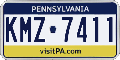 PA license plate KMZ7411
