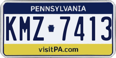 PA license plate KMZ7413