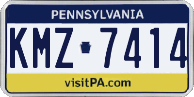 PA license plate KMZ7414