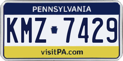 PA license plate KMZ7429