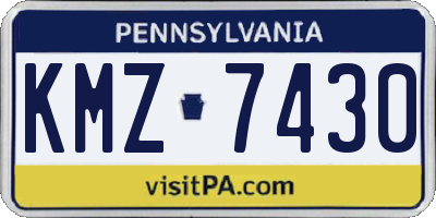 PA license plate KMZ7430