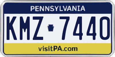 PA license plate KMZ7440