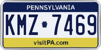 PA license plate KMZ7469