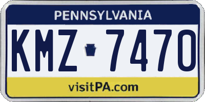 PA license plate KMZ7470