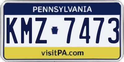 PA license plate KMZ7473