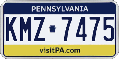PA license plate KMZ7475