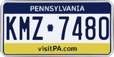 PA license plate KMZ7480
