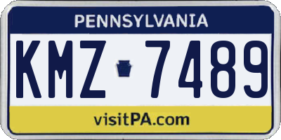 PA license plate KMZ7489
