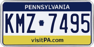 PA license plate KMZ7495