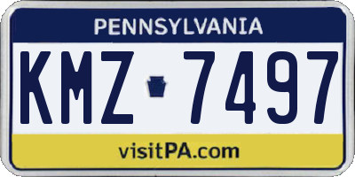 PA license plate KMZ7497
