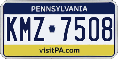 PA license plate KMZ7508