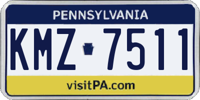 PA license plate KMZ7511