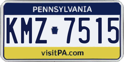 PA license plate KMZ7515