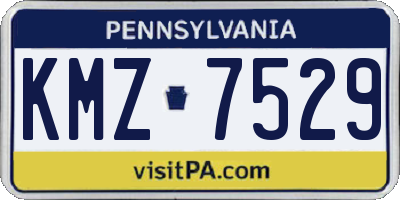 PA license plate KMZ7529