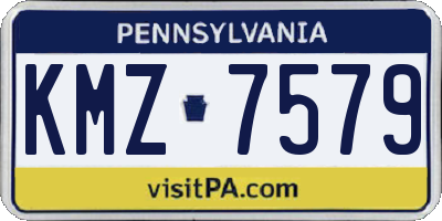 PA license plate KMZ7579