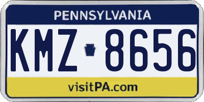 PA license plate KMZ8656