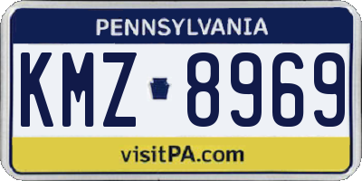 PA license plate KMZ8969