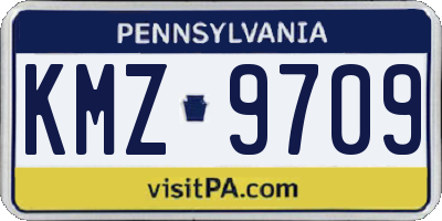 PA license plate KMZ9709