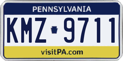 PA license plate KMZ9711