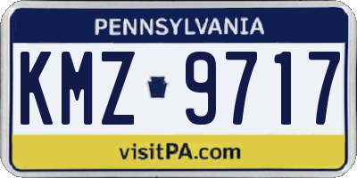 PA license plate KMZ9717
