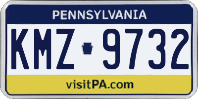 PA license plate KMZ9732