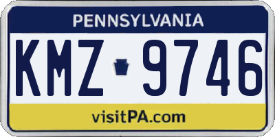 PA license plate KMZ9746