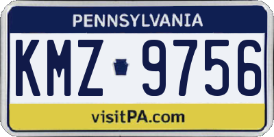 PA license plate KMZ9756
