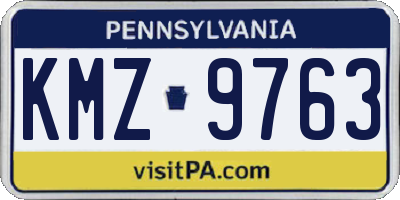 PA license plate KMZ9763