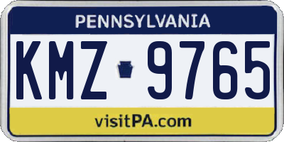 PA license plate KMZ9765