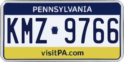 PA license plate KMZ9766