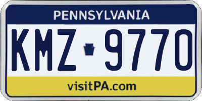 PA license plate KMZ9770