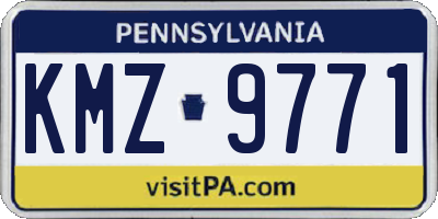 PA license plate KMZ9771