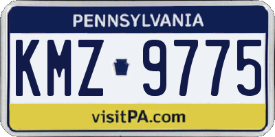 PA license plate KMZ9775