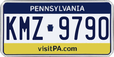 PA license plate KMZ9790