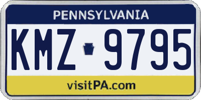PA license plate KMZ9795