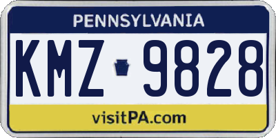 PA license plate KMZ9828