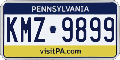 PA license plate KMZ9899
