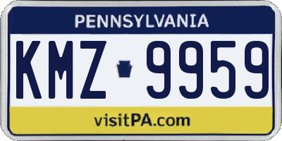 PA license plate KMZ9959