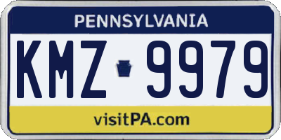PA license plate KMZ9979