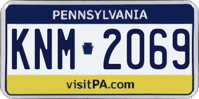 PA license plate KNM2069