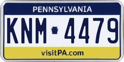 PA license plate KNM4479