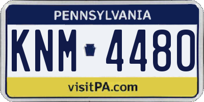 PA license plate KNM4480