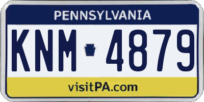 PA license plate KNM4879