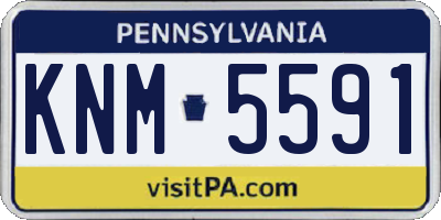 PA license plate KNM5591