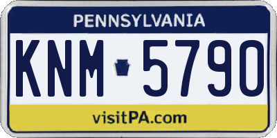 PA license plate KNM5790