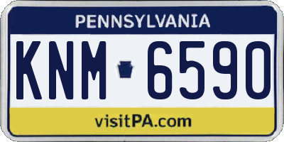 PA license plate KNM6590
