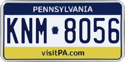 PA license plate KNM8056
